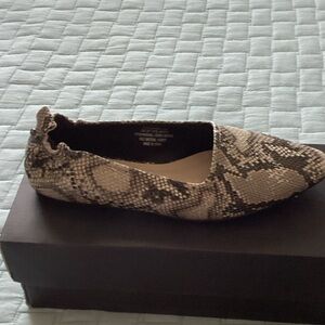 French Connection Snakeskin Pattern Flats